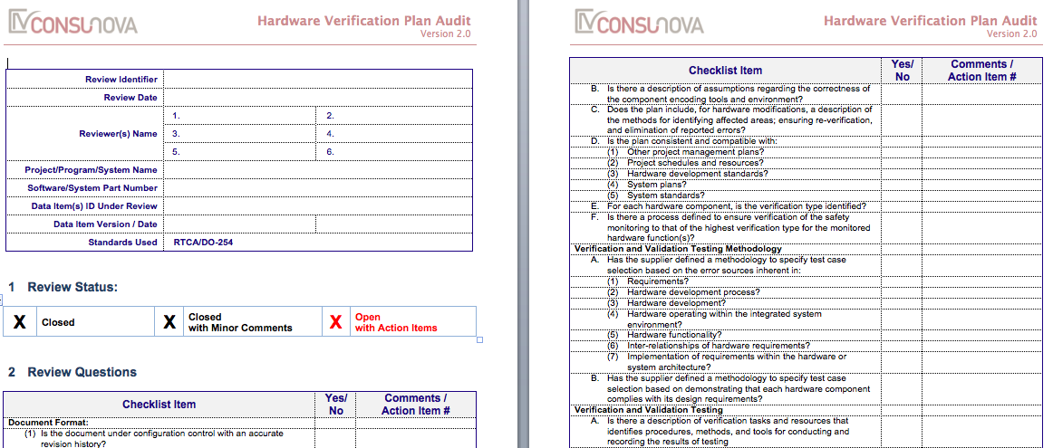 DO-254 PA Verification & Validation Plan Audi